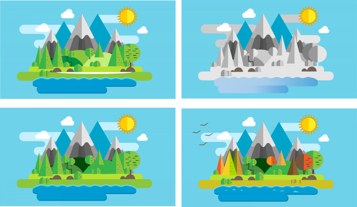 иллюстация гор