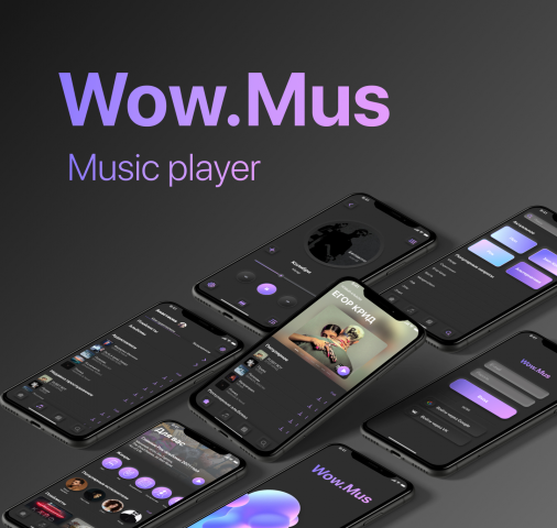 Дизайн музыкального плеера Wow.Mus