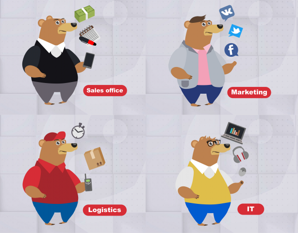 Медведь фирменный персонаж