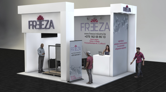 Визуализация выставочного павильона