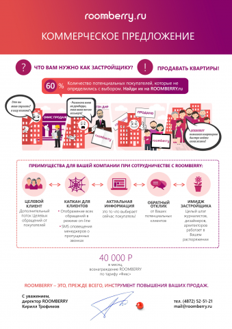 Инфографика для КП "Румбери" портал недвижимости