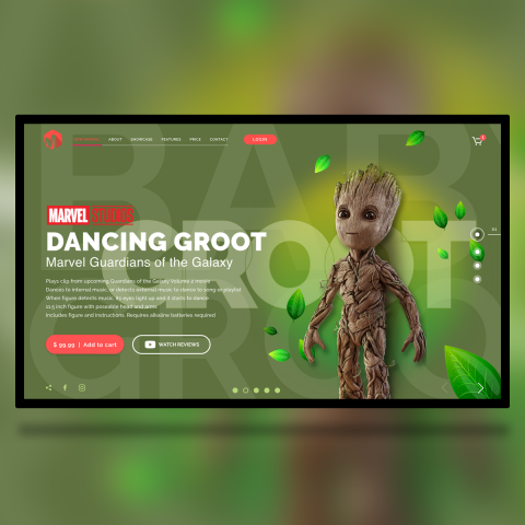 Landing Page - Groot