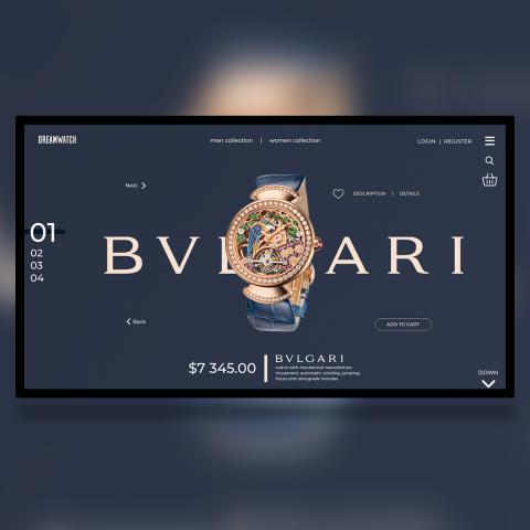 Landing page - BVLGARY