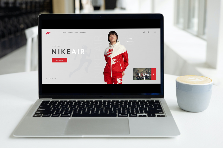 Landing page для бренда Nike