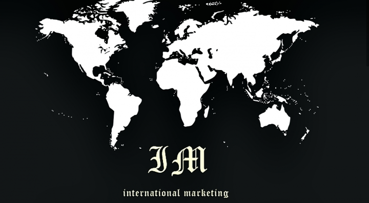 Первая страница сайта кафедры Международного маркетинга