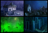 Локации для настольной карточной фэнтези игры