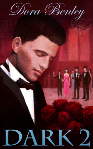 Книжная обложка с влюбленным мужчиной для романа-триллера