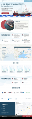 Сайт для портовой компании