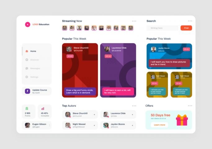 Education APP - UI kit