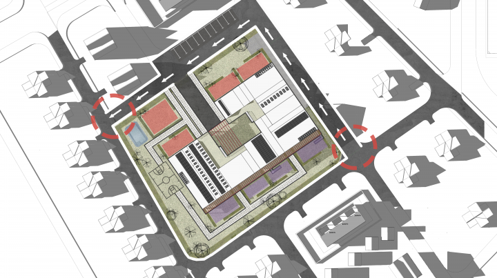 Генеральный план к проекту детского сада
