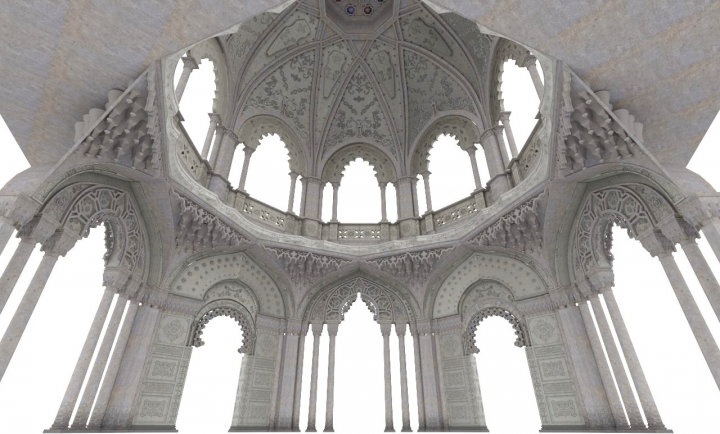 Italian castle 3D model