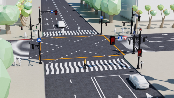 Концепт перекрестка в Москве