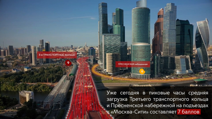 Moscow City. Third transport ring.
