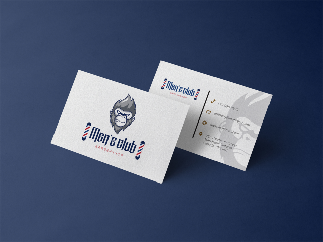 Business card design Men's Club