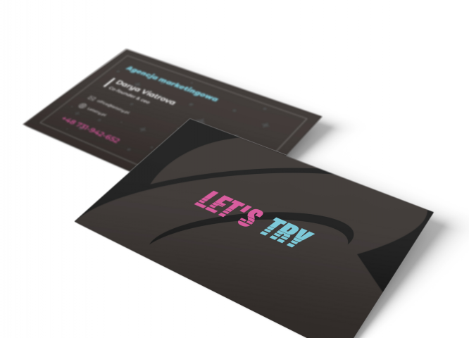 Business card for Let's try