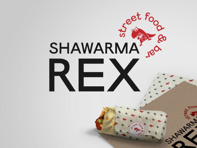 Shawarma REX | Логотип и брендинг для стрит-фуд кафе