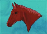Рисунок головы коня