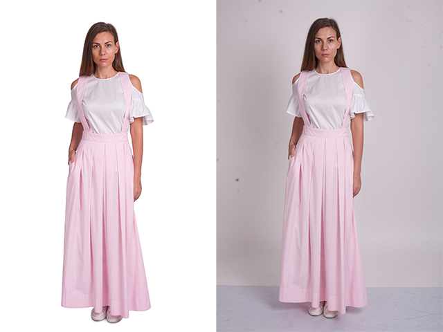 Обтравка на белый фон