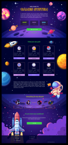 Games System Web-design