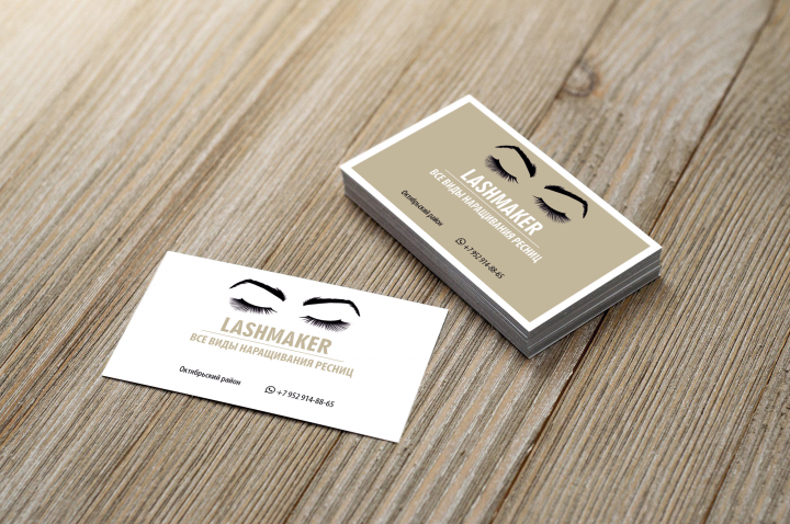 визитка для lashmaker