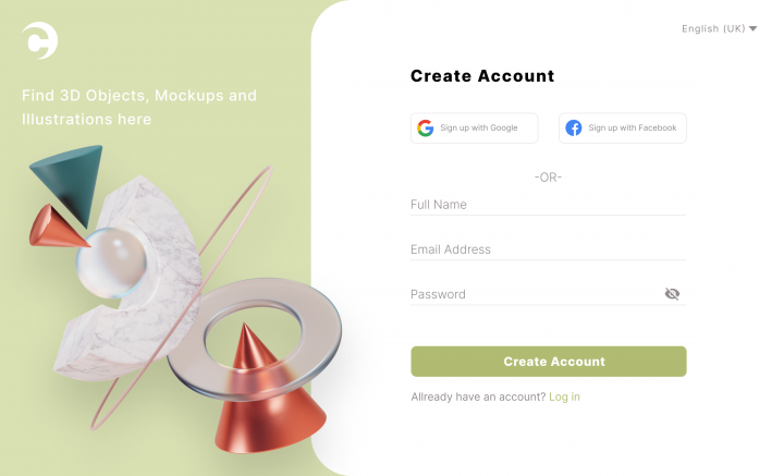 Sign up Page