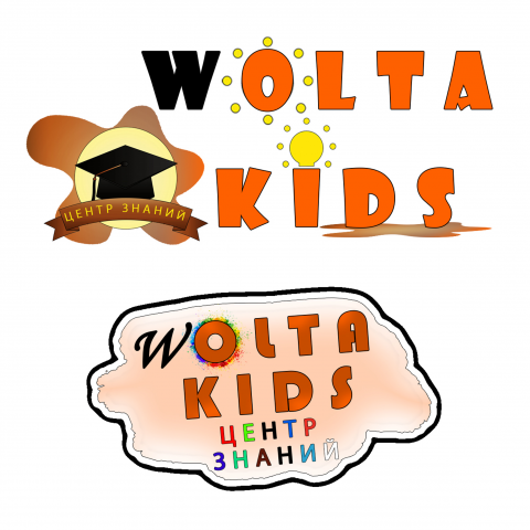 "Wolta kids"Образцы Логотипа