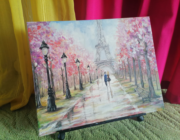 Картины акрилом, акварелью на холсте