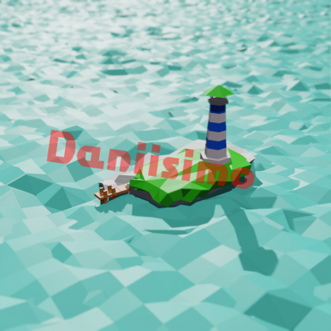 Одинокий остров.