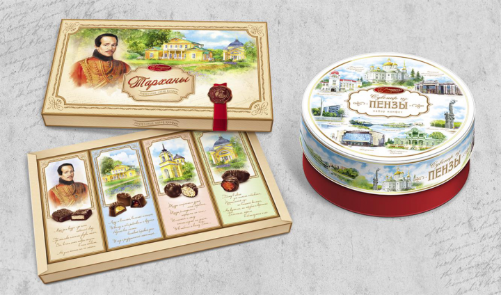 Дизайн картонной упаковки и жестяной банки