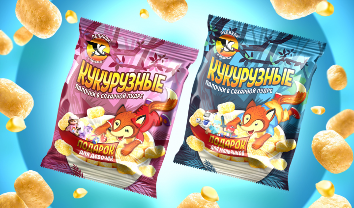 Разработка дизайна для кукурузных палочек