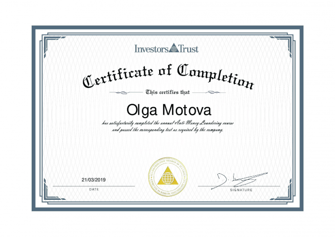 Сертификат ITA (инвестирование через страхование)