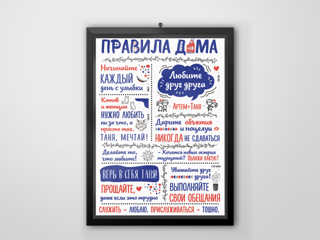 Плакат по индивидуальному заказу