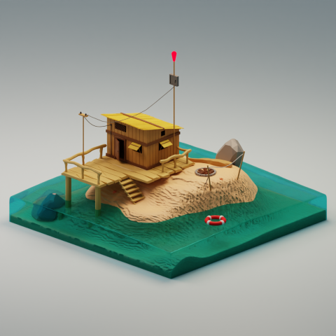 Low Poly 3D (Blender)
