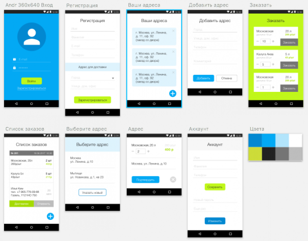 Приложение для доставки воды