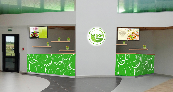 Фирменный стиль для кафе "W&G"