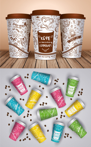 дизайн стаканчика для кофе