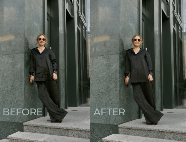 Выглаживание одежды в Фотошоп