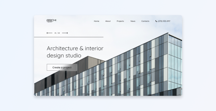Архитектурный сайт