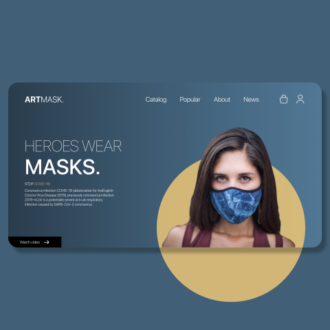 Сайт для продажи масок ARMASK.