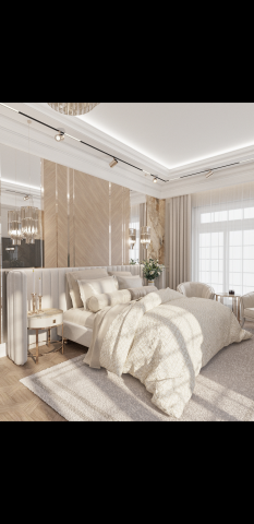 Дизайн- проект спальни в стиле арт-деко