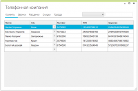 Телефонная компания, учет скидок
