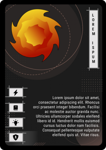 Дизайн карты для карточной игры