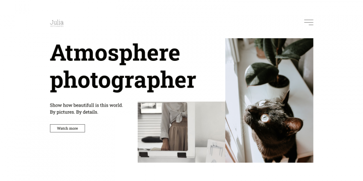 Сайт-портфолио фотографа