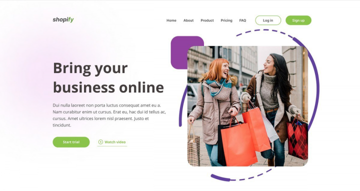 Концепт магазина Shopify