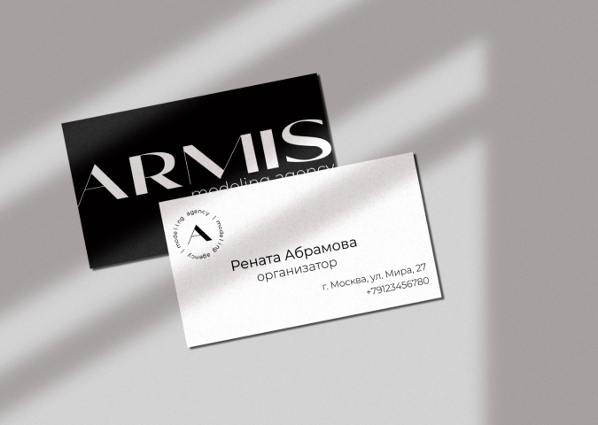 Логотип модельного агентства "ARMIS"