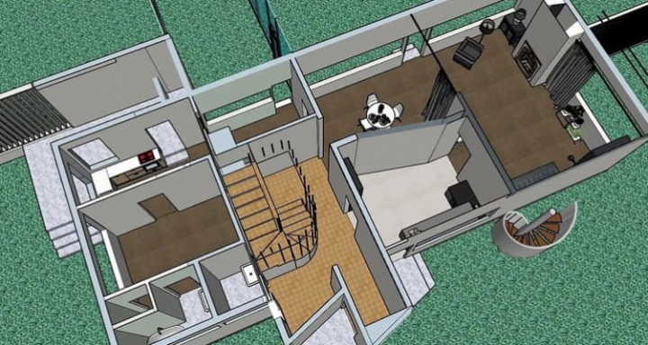 3D модель дома в SketchUp