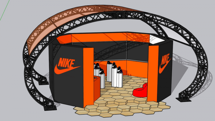 Проект стенда для Nike