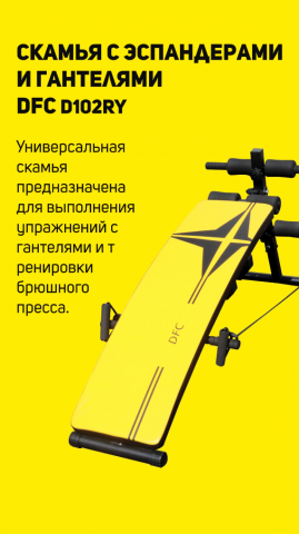 Cторис скамья с эспандерами