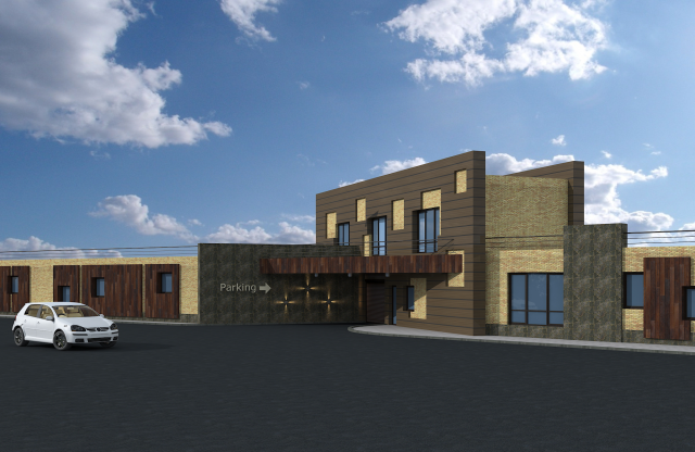 Экстерьер – Въезд в паркинг