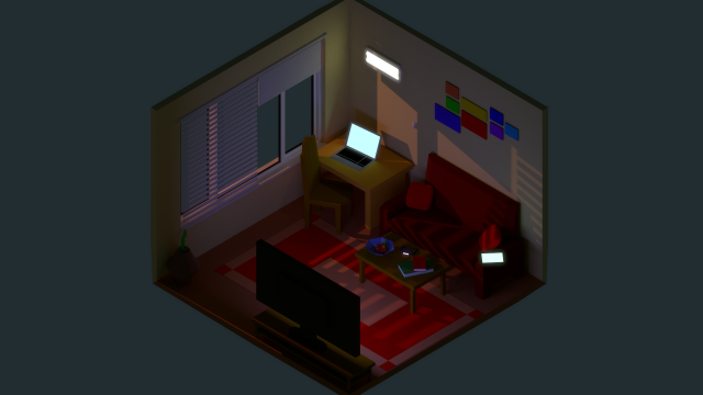 Low poly Room
